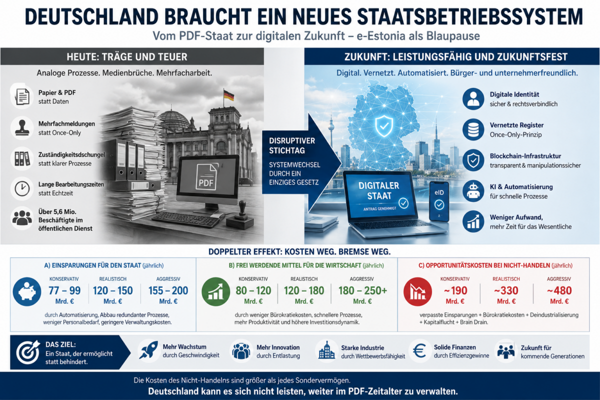 Deutschland braucht kein Sondervermögen. Deutschland braucht ein neues Betriebssystem.